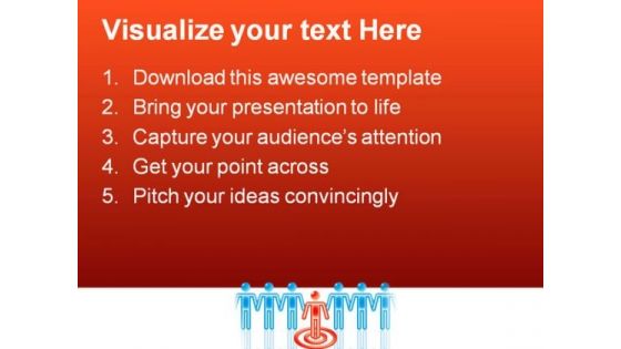 Target Red Leader Business PowerPoint Themes And PowerPoint Slides 0411