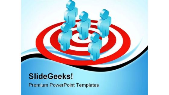 Target Team Business PowerPoint Templates And PowerPoint Backgrounds 0611