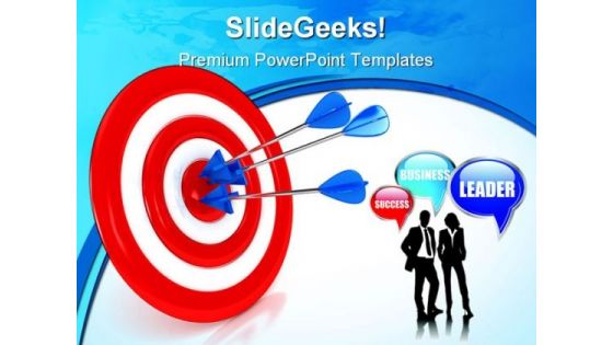 Target With Arrows Business PowerPoint Backgrounds And Templates 1210 Target With Arrows Business PowerPoint Backgrounds And Templates 1210