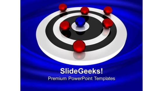 Target With Balls Leadership PowerPoint Templates Ppt Backgrounds For Slides 0213 Target With Balls Leadership PowerPoint Templates Ppt Backgrounds For Slides 0213