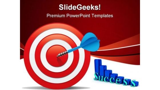 Target With Graph Success PowerPoint Templates And PowerPoint Backgrounds 1211