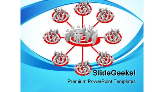 Targeted Flowchart Business PowerPoint Templates And PowerPoint Backgrounds 0811