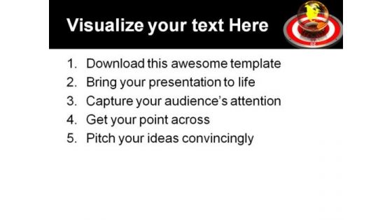 Targeting The World Business PowerPoint Themes And PowerPoint Slides 0511