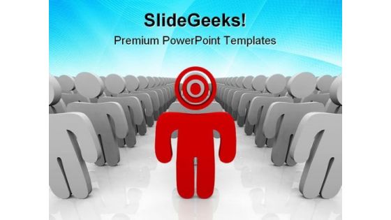 Targeting Your Customer Business PowerPoint Templates And PowerPoint Backgrounds 0811