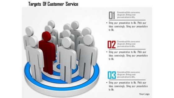 Targets Of Customer Service PowerPoint Templates