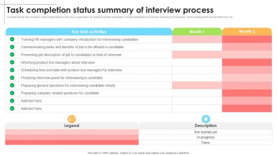 Task Completion Status Summary Employee Attraction And Competency Ppt Presentation Task Completion Status Summary Employee Attraction And Competency Ppt Presentation
