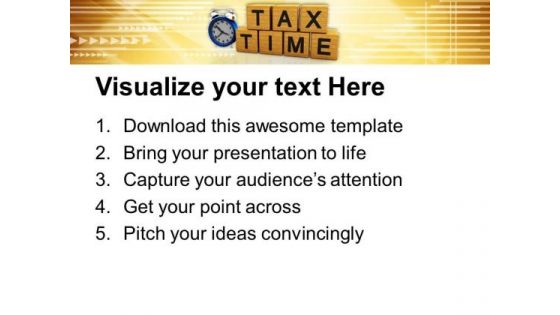 Tax Time PowerPoint Templates Ppt Backgrounds For Slides 0413