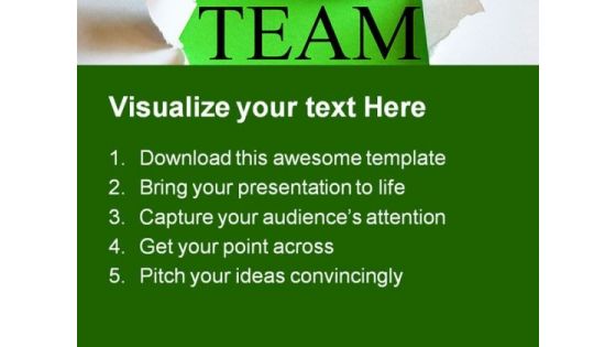 Team01 Business PowerPoint Templates And PowerPoint Backgrounds 0511