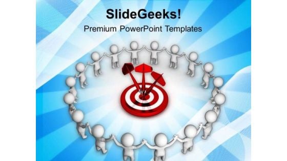 Team Achieved Business Goals And Targets PowerPoint Templates Ppt Backgrounds For Slides 0813