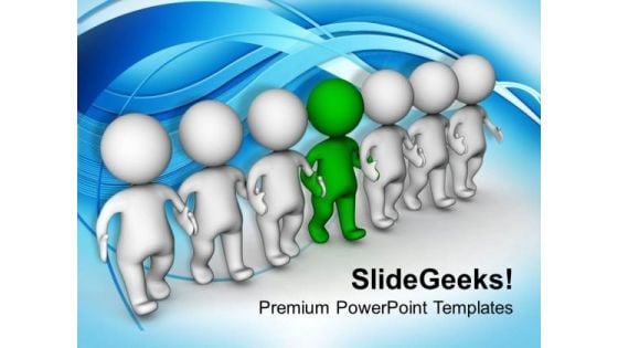 Team And Leader Working Together PowerPoint Templates Ppt Backgrounds For Slides 0513 Team And Leader Working Together PowerPoint Templates Ppt Backgrounds For Slides 0513