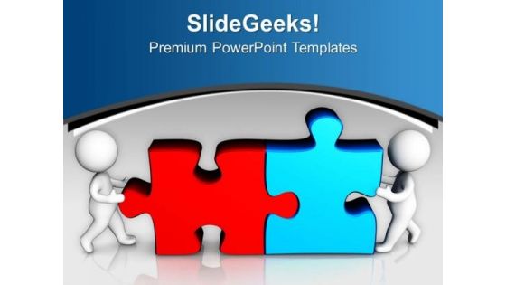 Team Arrange The Parts Of Puzzles Business PowerPoint Templates Ppt Backgrounds For Slides 0513