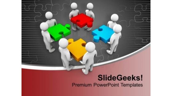 Team Can Easily Fix Your Business Issues PowerPoint Templates Ppt Backgrounds For Slides 0713