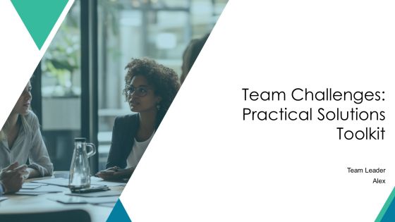 Team Challenges Practical Solutions Toolkit PPT Template AT
