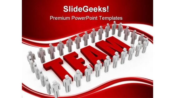 Team Concept Business PowerPoint Themes And PowerPoint Slides 0811