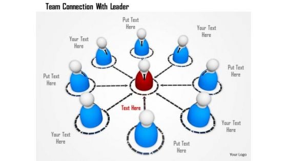 Team Connection With Leader PowerPoint Templates