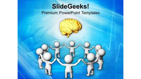 Team Efforts Of Brainstorming PowerPoint Templates Ppt Backgrounds For Slides 0713