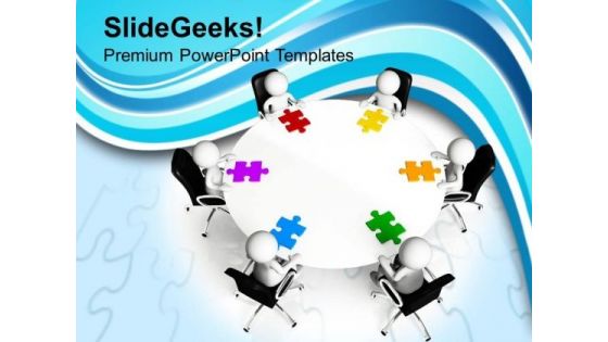 Team Find The Solution To Business Strategy PowerPoint Templates Ppt Backgrounds For Slides 0513