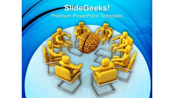 Team Generating Ideas For Business PowerPoint Templates Ppt Backgrounds For Slides 0713