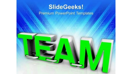 Team Is Key Factor Of Success PowerPoint Templates Ppt Backgrounds For Slides 0413