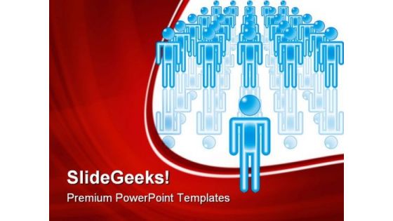 Team Leader Leadership PowerPoint Themes And PowerPoint Slides 0611