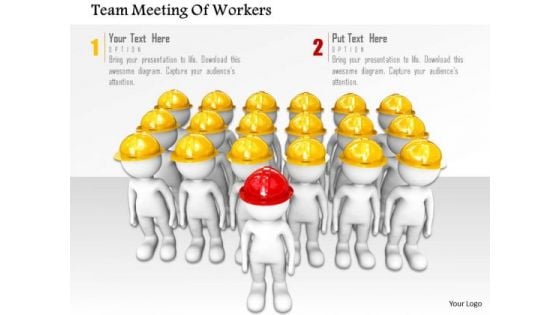 Team Meeting Of Workers PowerPoint Templates