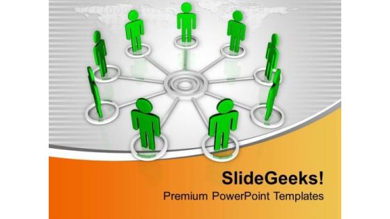 Team Networking For Success PowerPoint Templates Ppt Backgrounds For Slides 0313