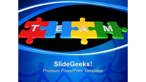 Team Puzzle Leadership PowerPoint Templates And PowerPoint Themes 0612