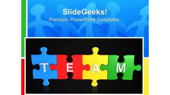 Team Puzzle Teamwork PowerPoint Templates And PowerPoint Themes 0612