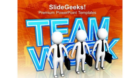Team Support And Strategy Business Concept PowerPoint Templates Ppt Backgrounds For Slides 0513