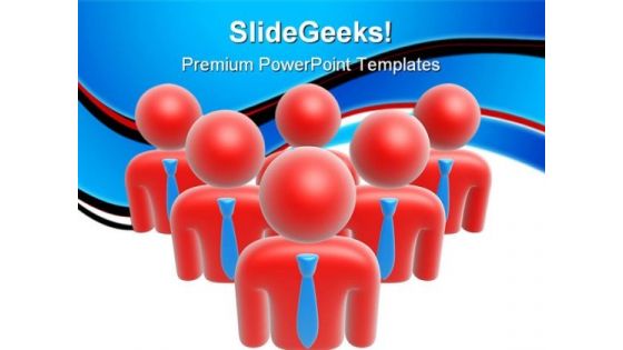 Team Symbol Business PowerPoint Templates And PowerPoint Backgrounds 0811