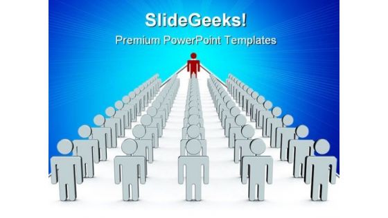 Team Teamwork Leadership PowerPoint Themes And PowerPoint Slides 0611