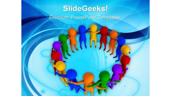 Team With Different People PowerPoint Templates Ppt Backgrounds For Slides 0613