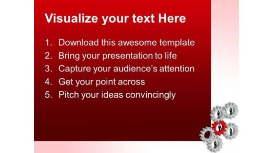 Team With Gears Industrial PowerPoint Templates And PowerPoint Themes 0512