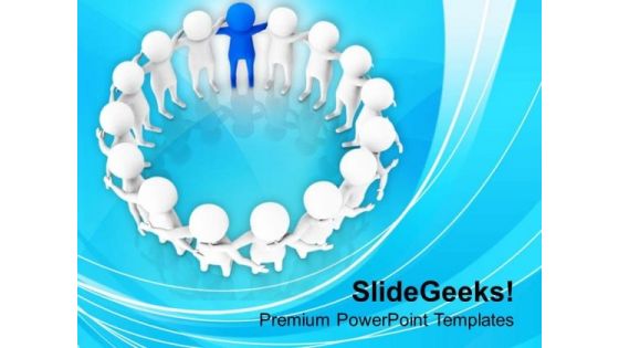 Team With Leader Business Management PowerPoint Templates Ppt Backgrounds For Slides 0413