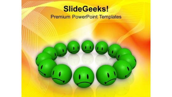 Team With Zeal And Positivity Smilies PowerPoint Templates Ppt Backgrounds For Slides 0413