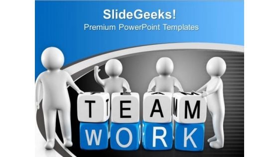 Team Work Gives More Output PowerPoint Templates Ppt Backgrounds For Slides 0713