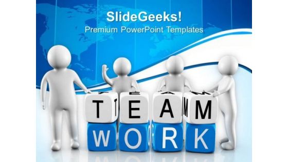 Team Work Is Key Of Success PowerPoint Templates Ppt Backgrounds For Slides 0613