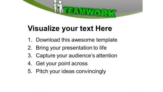 Team Work Is The Golden Key Of Success PowerPoint Templates Ppt Backgrounds For Slides 0713