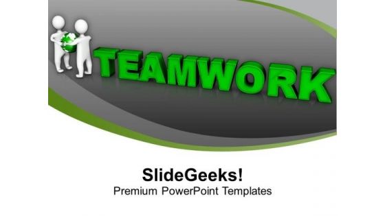 Team Work Is The Golden Key Of Success PowerPoint Templates Ppt Backgrounds For Slides 0713