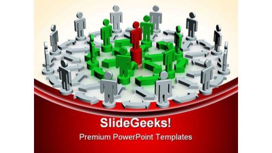 Teamwork01 Leadership PowerPoint Themes And PowerPoint Slides 0611