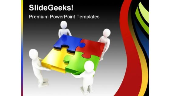 Teamwork02 Business PowerPoint Themes And PowerPoint Slides 0811