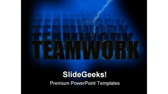 Teamwork Abstract PowerPoint Templates And PowerPoint Backgrounds 0811