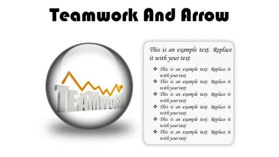 Teamwork And Arrow Success PowerPoint Presentation Slides C