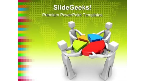 Teamwork And Performance Business PowerPoint Template 1110