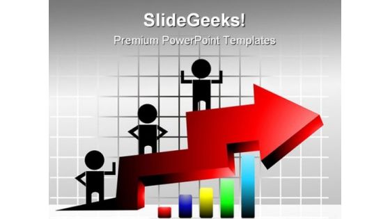 Teamwork Arrow Business PowerPoint Themes And PowerPoint Slides 0811