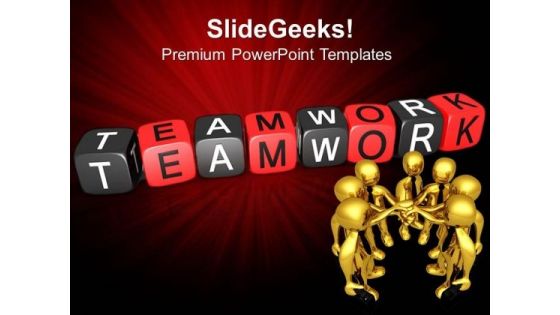 Teamwork Blocks Business PowerPoint Templates And PowerPoint Themes 0612