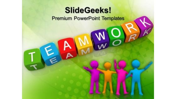 Teamwork Blocks Business PowerPoint Templates And PowerPoint Themes 0912