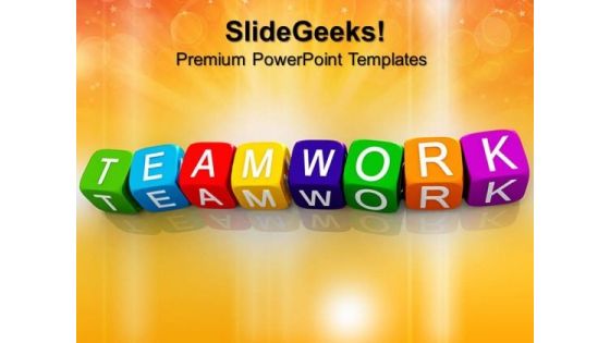 Teamwork Blocks Shapes PowerPoint Templates And PowerPoint Themes 0612