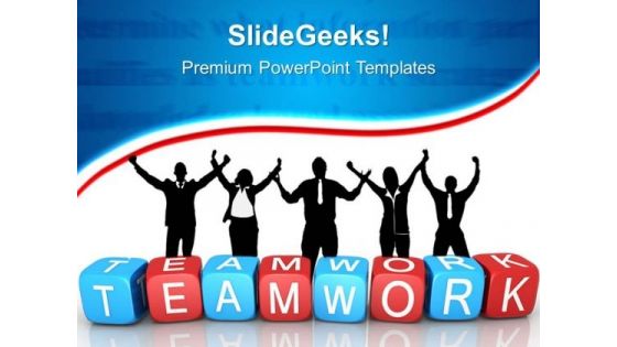 Teamwork Blocks Success PowerPoint Templates And PowerPoint Themes 0512