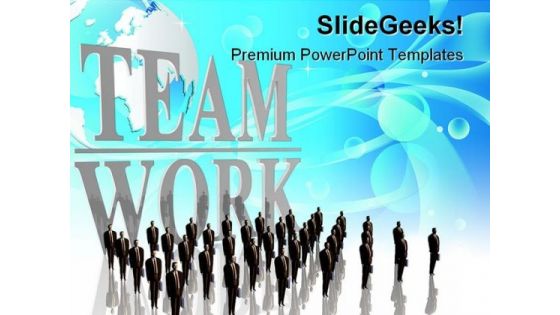 Teamwork Business PowerPoint Themes And PowerPoint Slides 0711